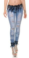 Amiatex Dámské jeans 77942, černá, 38