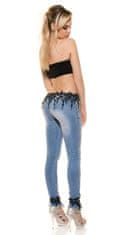 Amiatex Dámské jeans 77942, černá, 38