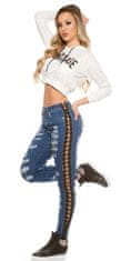 Amiatex Dámské jeans 77945, džínová, 38