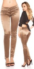 Amiatex Dámské jeans 78734, cappucino, 38