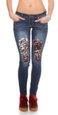 Amiatex Dámské jeans 77950, džínová, 38