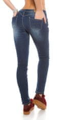 Amiatex Dámské jeans 77950, džínová, 38