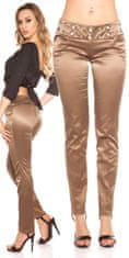 Amiatex Dámské jeans 78738, cappucino, 38