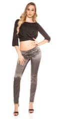 Amiatex Dámské jeans 78733, antracitová, 40