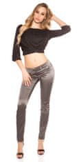 Amiatex Dámské jeans 78733, antracitová, 40