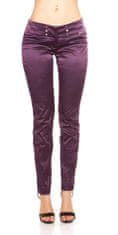 Amiatex Dámské jeans 78735, fialová, 38