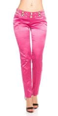 Amiatex Dámské jeans 78741 + Ponožky Gatta Calzino Strech, růžová, 38
