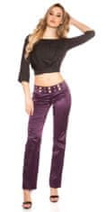 Amiatex Dámské jeans 78754, fialová, 36