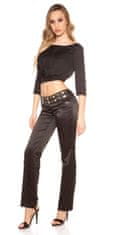 Amiatex Dámské jeans 78755, černá, 40