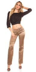 Amiatex Dámské jeans 78758, cappucino, 36