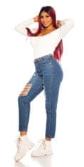 Amiatex Dámské jeans 79564, džínová, 34