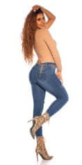 Amiatex Dámské jeans 79607, džínová, 36