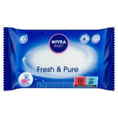 Nivea Baby Fresh & Pure Ubrousky, 63 ks