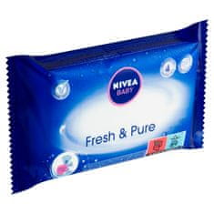 Nivea Baby Fresh & Pure Ubrousky, 63 ks