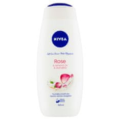 Nivea Rose & Almond Oil Pečující sprchový gel, 500 ml