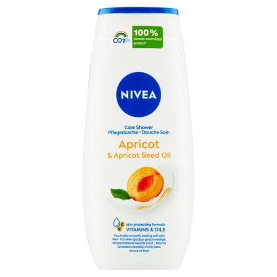 Nivea Apricot & Apricot Seed Oil Pečující sprchový gel, 250 ml