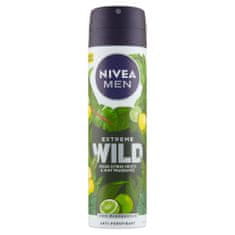 Nivea Men Extreme Wild Fresh Citrus Fruits & Mint Fragrance Sprej antiperspirant, 150 ml