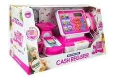 Lean-toys Registrační pokladna Weight Scanner Nákupní seznam Market Róż