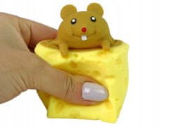 Lean-toys Myš V Squishy Squishy Cheese Smyslová Myš Po