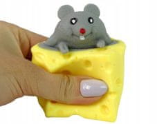 Lean-toys Myš V Squishy Squishy Cheese Smyslová Myš Po