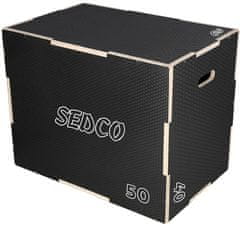 SEDCO Plyometrická bedna dřevěná Sedco BLACKWOOD PLYOBOX 40/50/60 cm