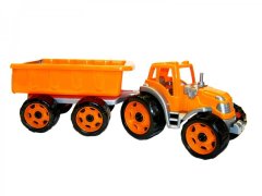 InnoVibe Traktor s vlekem plast 53cm na volný chod v síťce