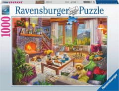 Ravensburger Puzzle Útulná chata 1000 dílků