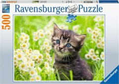 Ravensburger Puzzle Koťátko na louce 500 dílků