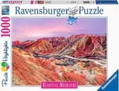 Ravensburger Puzzle Dechberoucí hory: Duhové hory, Čína 1000 dílků