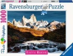 Ravensburger Puzzle Dechberoucí hory: Mount Fitz Roy, Patagonie 1000 dílků