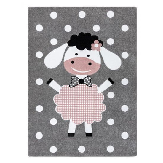 Dywany Lusczów Dětský kusový koberec Petit Dolly sheep grey 120x170 cm