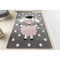 Dywany Lusczów Dětský kusový koberec Petit Dolly sheep grey 160x220 cm