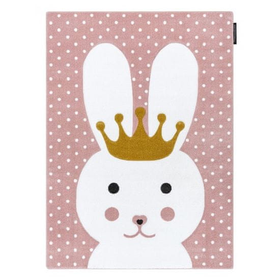 Dywany Lusczów Dětský kusový koberec Petit Bunny pink 160x220 cm