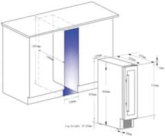 Climadiff CBU7S1B Jednozónová vinotéka