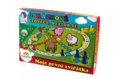 InnoVibe Člověče, nezlob se obrázkové Moje první zvířátka společenská hra pro nejmenší MPZ v krabici 33x23cm