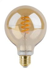 Century CENTURY LED TWIST FILAMENT GLOBE 95mm EPOCA DECO VINTAGE 4W E27 2700K 320Lm 360d 95x140mm IP20 CEN INVDG95-042727