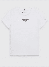 Tommy Hilfiger Bílé holčičí tričko Tommy Hilfiger 122