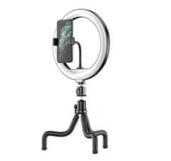 Apexel Ring light 10 s USB stativem Octopus