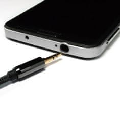 MG audio kabel 3.5mm mini jack M/M 1.5m, černý