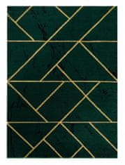 Dywany Łuszczów Kusový koberec Emerald geometric 1012 green and gold 80x150