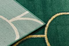 Dywany Łuszczów AKCE: 80x150 cm Kusový koberec Emerald 1021 green and gold 80x150