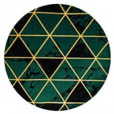 Dywany Łuszczów Kusový koberec Emerald 1020 green and gold kruh 120x120 (průměr) kruh