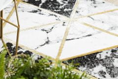 Dywany Łuszczów Kusový koberec Emerald 1020 black and gold kruh 120x120 (průměr) kruh