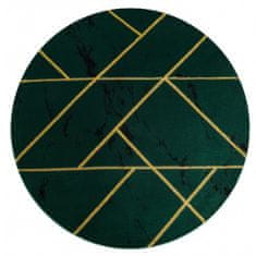 Dywany Łuszczów Kusový koberec Emerald geometric 1012 green and gold kruh 120x120 (průměr) kruh