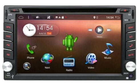 Bosion 2DIN Android 12 2/32GB s DVD GPS navigace + CAM