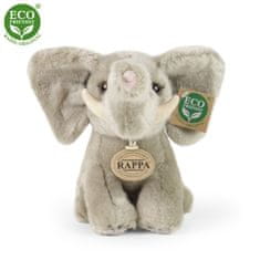 Rappa Plyšový slon sedící 18 cm ECO-FRIENDLY