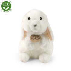 Rappa Plyšový králík bílý stojící 18 cm ECO-FRIENDLY