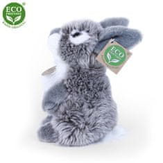 Rappa Plyšový zajíc šedý sedící 20 cm ECO-FRIENDLY