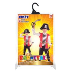 Rappa Dětský kostým pirát s kloboukem (M)