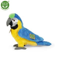 Rappa Plyšový papoušek modro žlutý Ara Ararauna 24 cm ECO-FRIENDLY